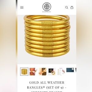 Budha Girl Bracelets (9) Gold ~ Size M EUC